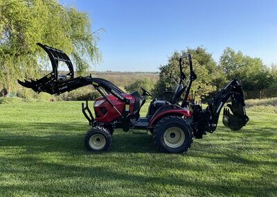 Yanmar Tractor on lawn